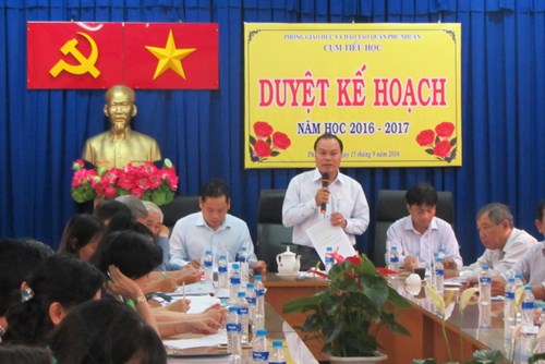Duyệt kế hoạch năm học tiểu học 2016 - 2017